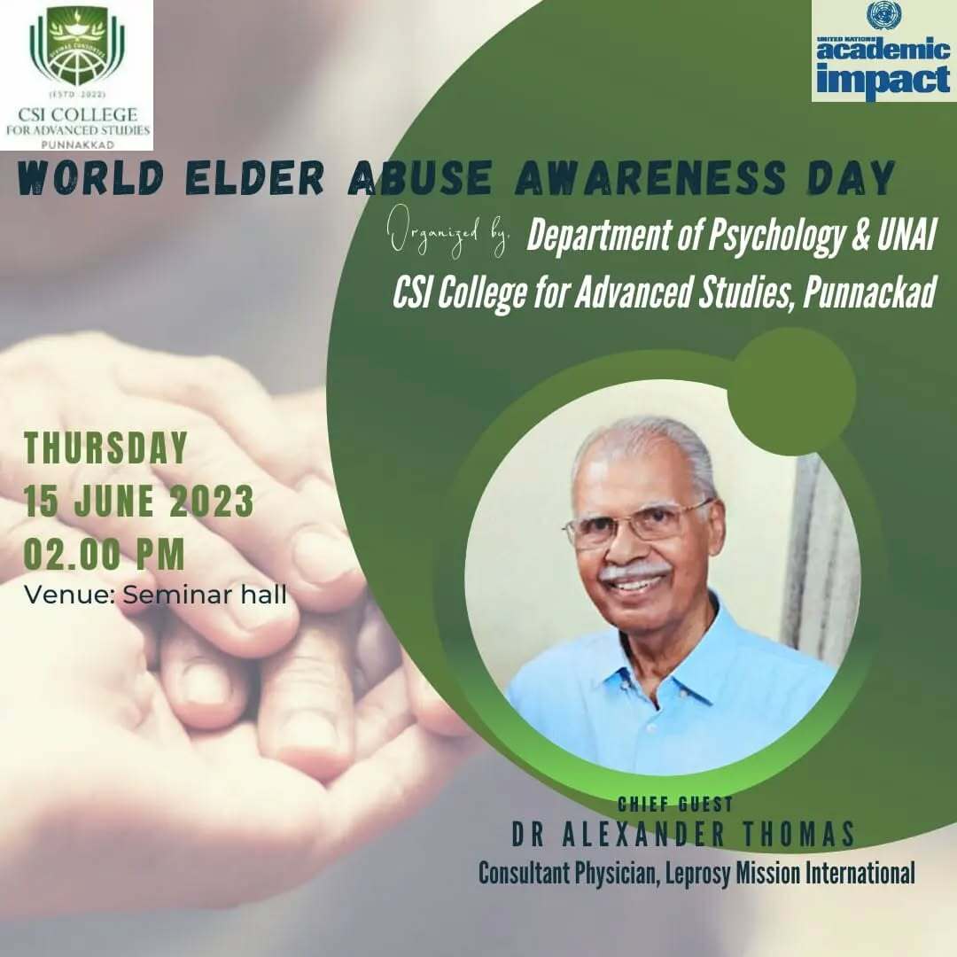 World Elder Abuse Awareness Day Observation 2023