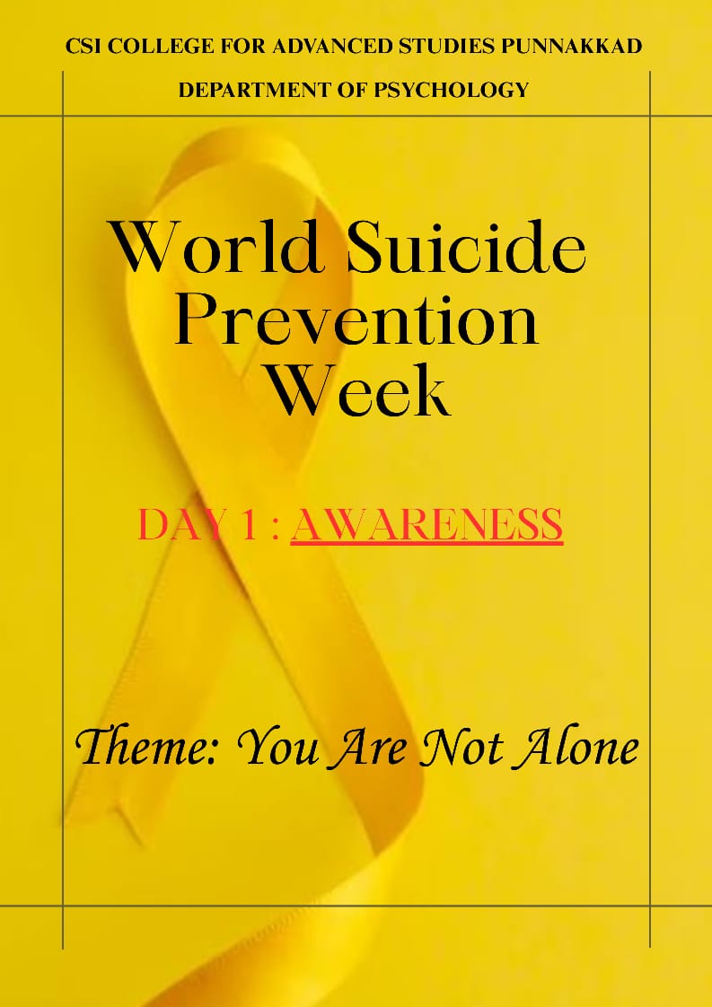 World Suicide Prevention Week 2025
